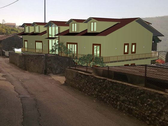 Piano Casa: Ricostruzione fabbricato per civili abitazioni, 2012 Castiglione dei Genovesi (SA).