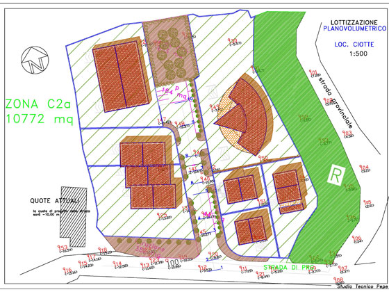 Piano di lottizzazione loc. Ciotte, 2003 Caggiano.